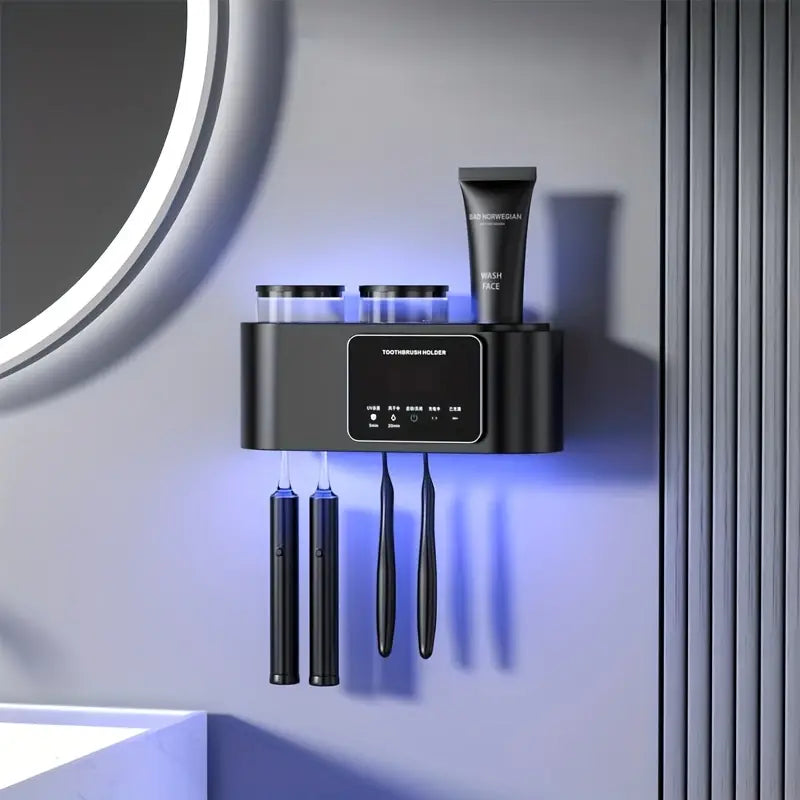 Kit LuxClean Completo – Organização Premium, Higiene Inteligente e Sofisticação para o Seu Banheiro