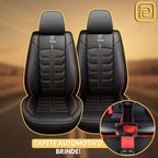Kit Capa Para Banco de Carro em Couro Legítimo Universal Decision + BRINDES: Tapetes Automotivos