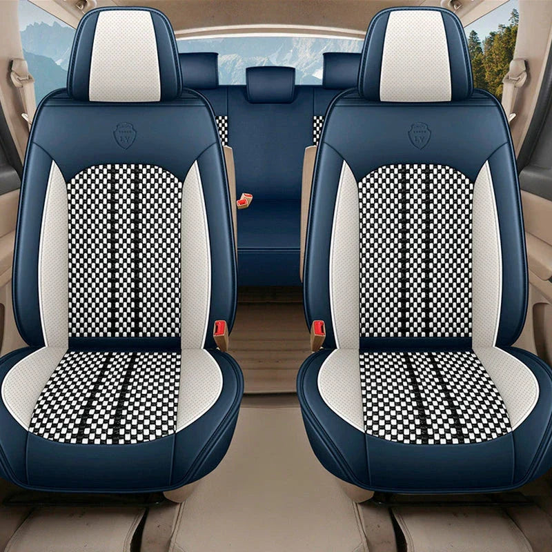Capa Universal Evotek Completa para Carro em Couro Legítimo com AirBag +3 BRINDES: Tapetes Automotivos