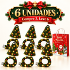 Mini Árvore de Natal com Luz LED - Projeta Papai Noel, Renas, Estrelas e Flocos de Neve!