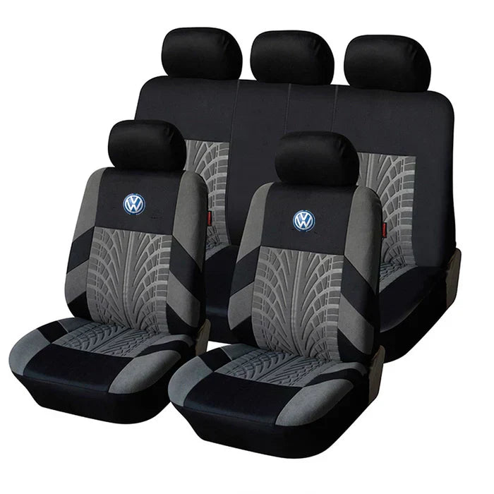 Kit Capa para Banco de Carro Universal JettaSport + 3 BRINDES: Capa Volante, Relógio e Adesivo