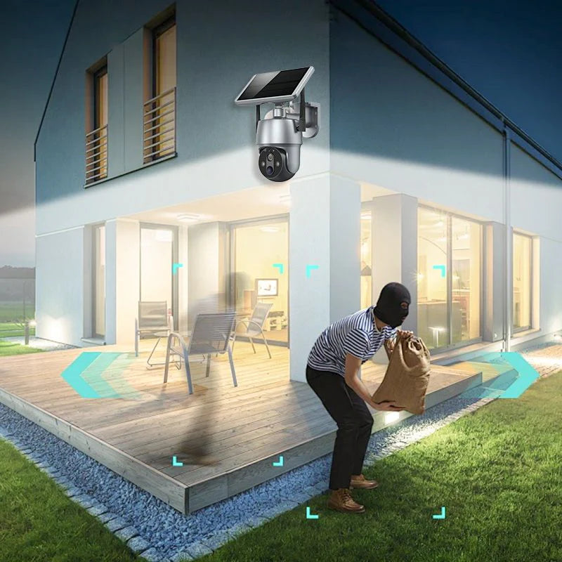 Câmera IntelliCam 360°® – Monitoramento Inteligente com Energia Solar