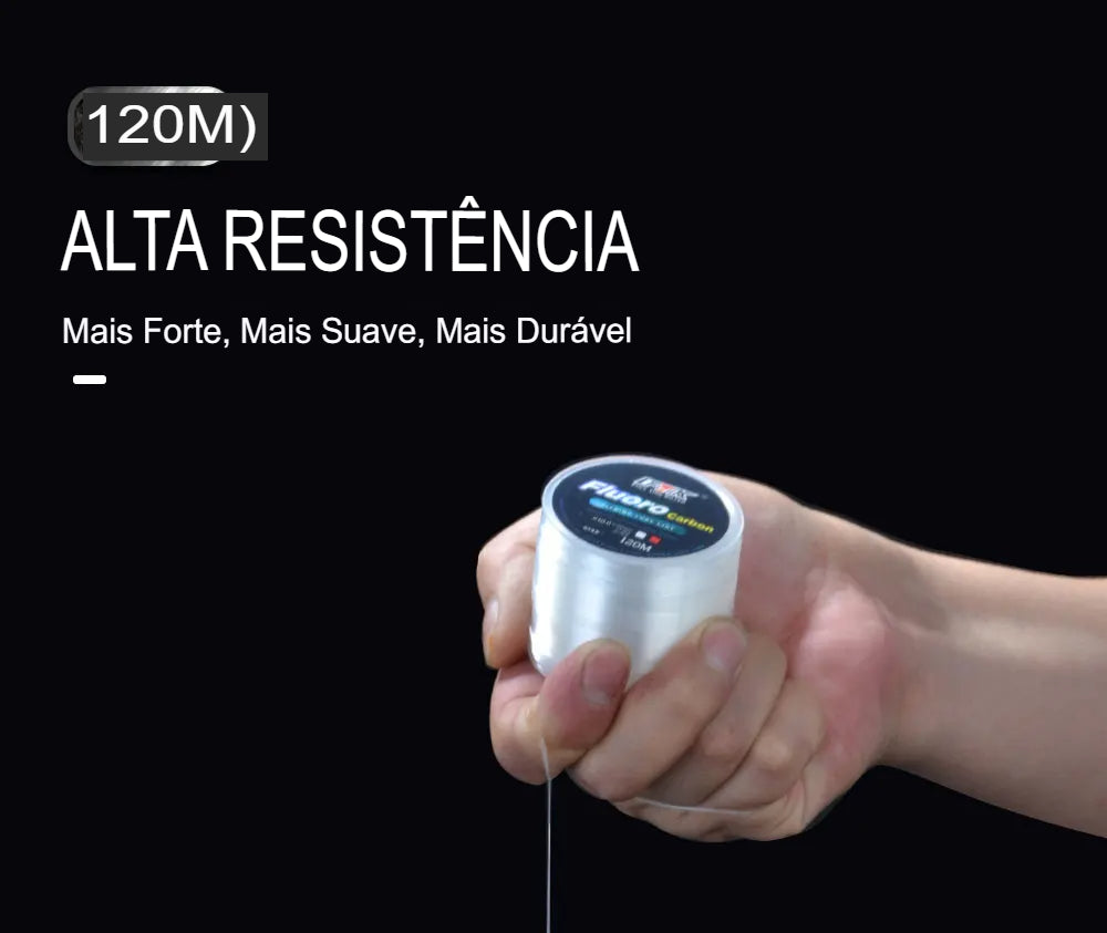 Linha Monofilamento Fluoro Carbon 120M
