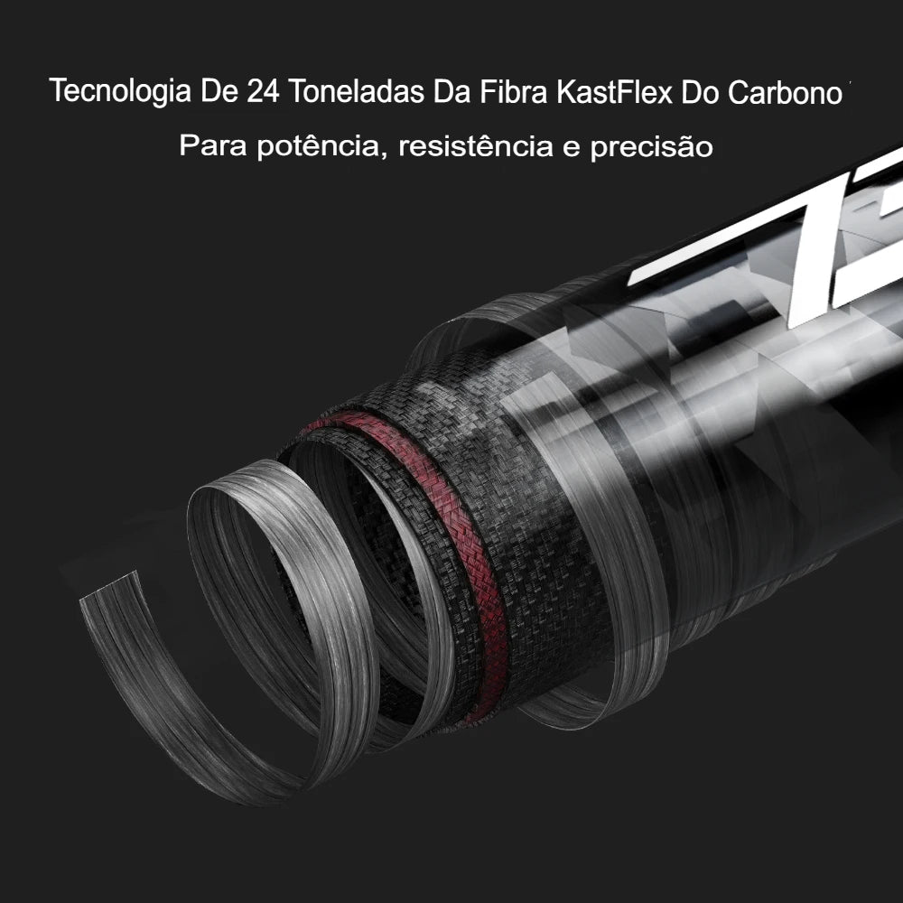 Vara Kasting Brutos Carbono Ultra Light A21 Lançamento 2024