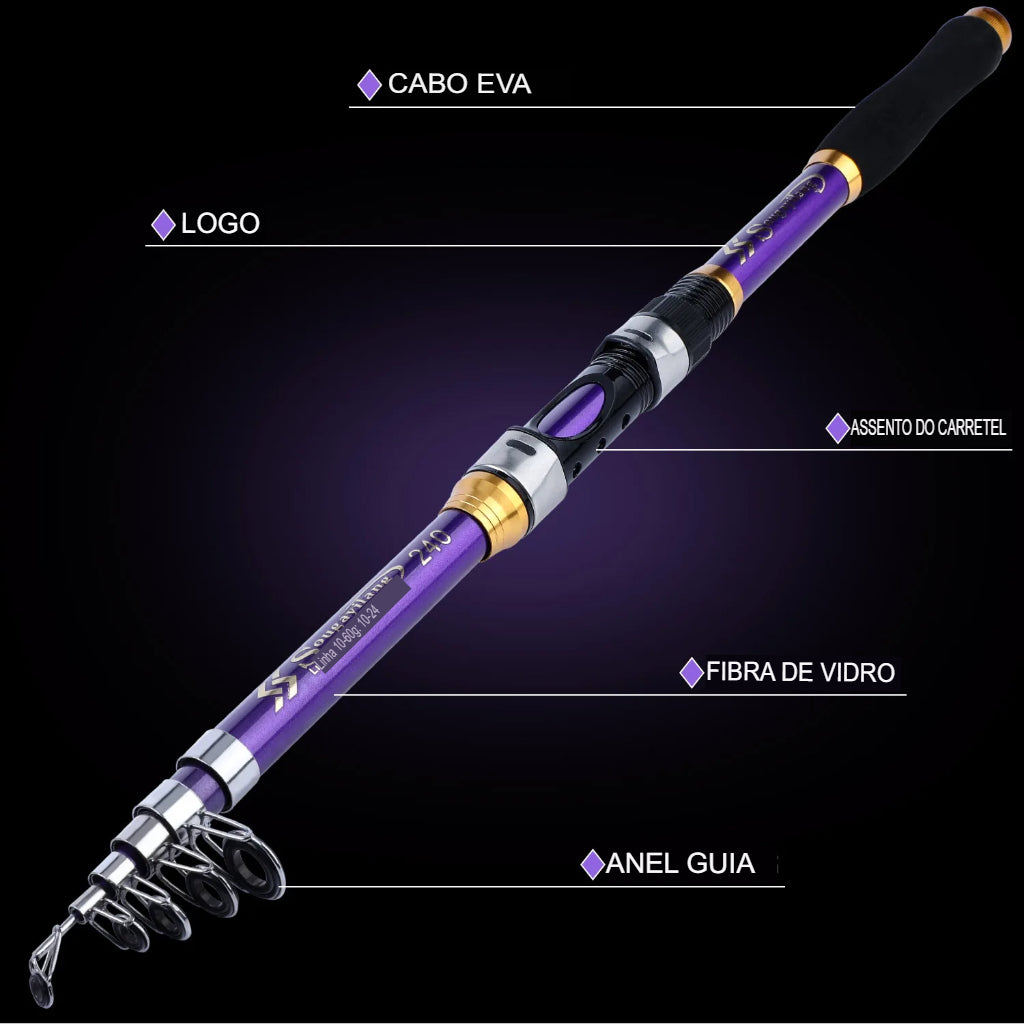 Vara Carbon Fibra Telescópica A19
