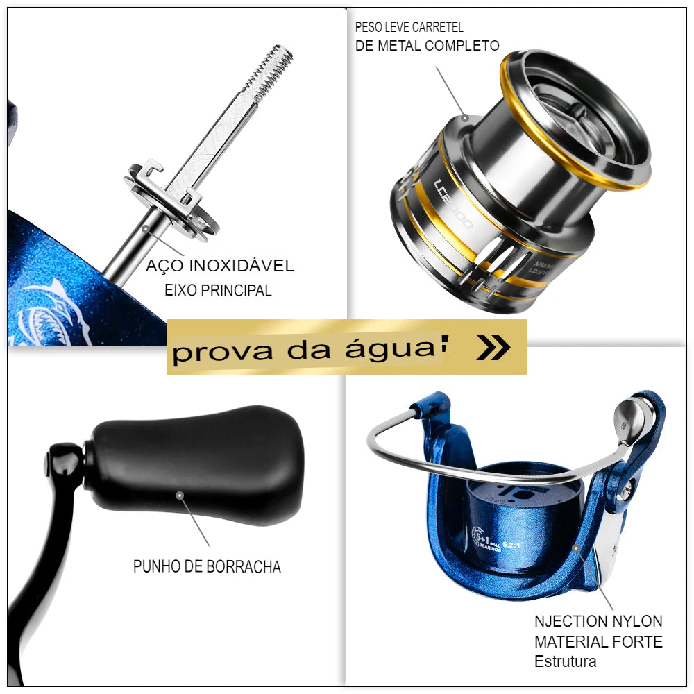 Molinete Proberos Metal Blue F500 lançamento 2024